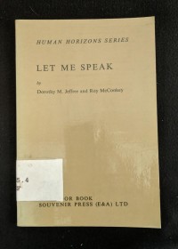 Image of Let Me Speak