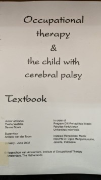 Image of Occupational Therapy & the Child with Cerebral Palsy