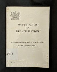 Image of White Paper on Rehabilitation